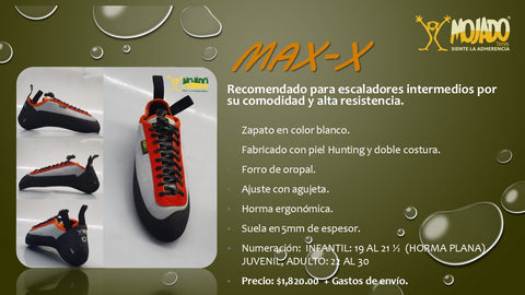 Zapatos de Escalada Max-X (Mojado)