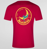 Playera Mujer La sportiva - Climbing on the moon T-Shirt Talla S US Fucsia/Giallo