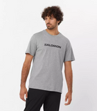 Playera manga corta Salomon logo - gris