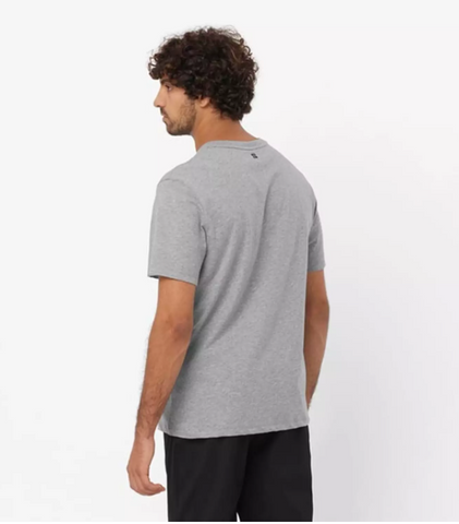 Playera manga corta Salomon logo - gris